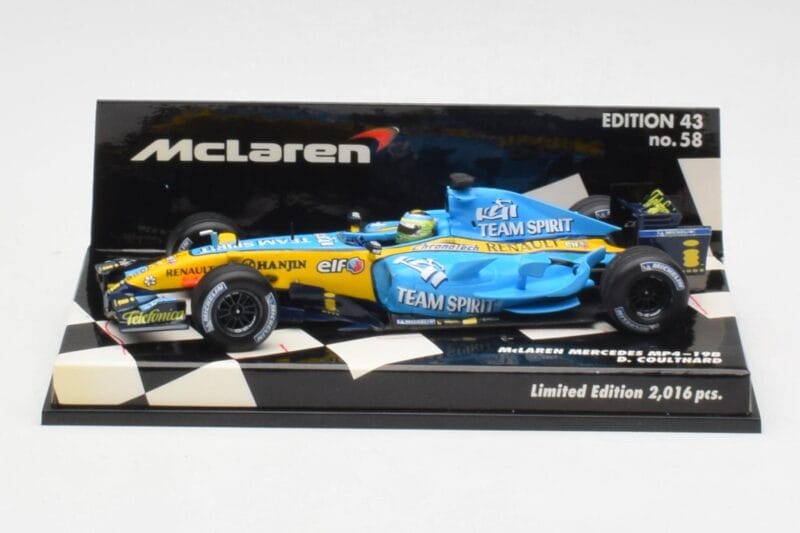 McLaren MP4-19B #5 D. Coulthard F1 2004 Minichamps 1:43 530044315 Метал