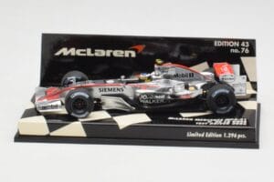 McLaren MP4-21 P. de la Rosa Test 2006 Minichamps 1:43 530064343 Метал