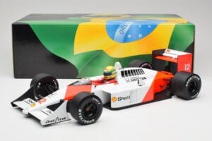 McLaren Honda MP4/4 Marlboro #12 A. Senna F1 World Champion 1988 Minichamps 1:12 540881212 Метал — снимка 6 от 6