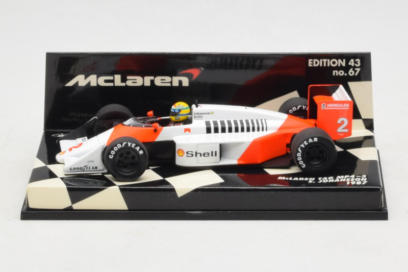McLaren MP4/3 TAG #12 S. Johansson F1 1987 Minichamps 1:43 530874302 Метал