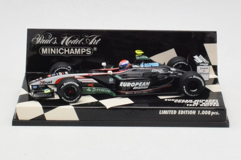 Minardi Cosworth PS03 M. Bobbi Test Car 2003 Minichamps 1:43 400030039 Метал