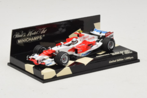 Toyota J. Trulli Panasonic Toyota Racing Showcar F1 2007 Minichamps 1:43 400070082 Метал — снимка 2 от 5
