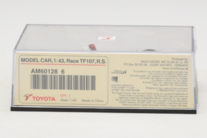 Toyota TF107 #11 R. Schumacher Panasonic Toyota Racing F1 2007 Minichamps 1:43 AM601286 Метал — снимка 5 от 5