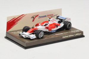 Toyota TF108 Panasonic #12 J. Trulli F1 2008 Minichamps 1:43 AM611513 Метал — снимка 2 от 5