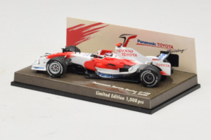 Toyota TF108 Panasonic #12 J. Trulli F1 2008 Minichamps 1:43 AM611513 Метал — снимка 3 от 5