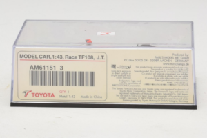 Toyota TF108 Panasonic #12 J. Trulli F1 2008 Minichamps 1:43 AM611513 Метал — снимка 4 от 5