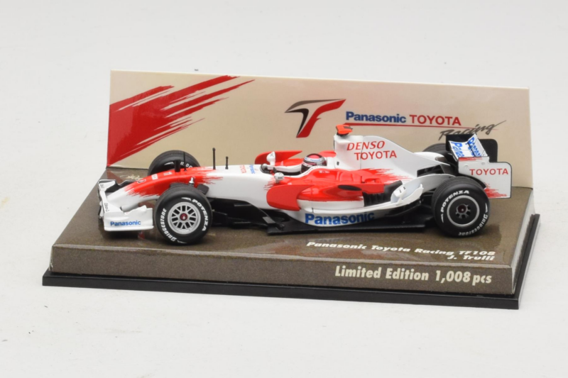 Toyota TF108 Panasonic #12 J. Trulli F1 2008 Minichamps 1:43 AM611513 Метал
