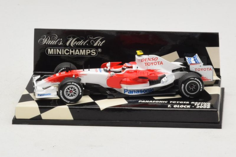 Toyota TF108 #11 T. Glock Panasonic Toyota Racing F1 2008 Minichamps 1:43 400080012 Метал
