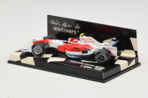 Toyota TF108 #11 T. Glock Panasonic Toyota Racing F1 2008 Minichamps 1:43 400080012 Метал — снимка 3 от 5