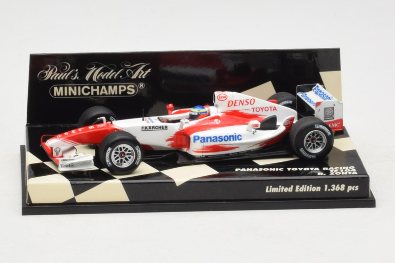 Toyota TF104 Panasonic #16 R. Zonta Panasonic Toyota Racing 2004 Minichamps 1:43 400040116 Метал