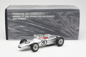 Porsche 804 #30 D. Gurney French Grand Prix 1962 AUTOart 1:18 86271 Метал — снимка 6 от 6