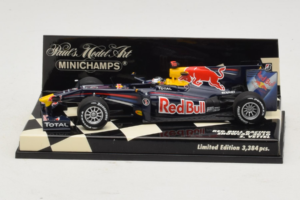 Red Bull Racing RB6 S. Vettel F1 Showcar 2010 Minichamps 1:43 400100075 Метал