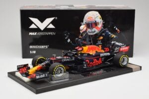 Red Bull RB16B #33 M. Verstappen France GP Winner 2021 Minichamps 1:18 113210833 Метал — снимка 6 от 7