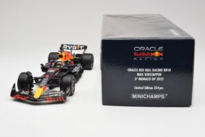 Red Bull RB18 #1 M. Verstappen Monaco GP 3rd Wet 2022 Minichamps 1:18 110220701 Метал — снимка 7 от 7