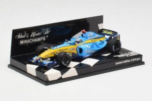 Renault R25 F. Alonso F1 World Champion Showcar 2005 Minichamps 1:43 400050075 Метал — снимка 3 от 5
