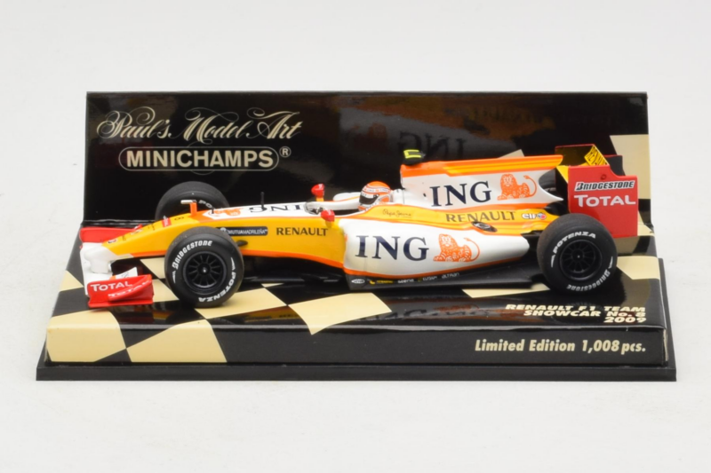Renault R29 #8 N. Piquet Jr. Showcar F1 2009 Minichamps 1:43 400090078 Метал