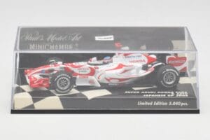 Super Aguri Honda SA06 #22 T. Sato Japanese GP 2006 Minichamps 1:43 400060122 Метал — снимка 5 от 5