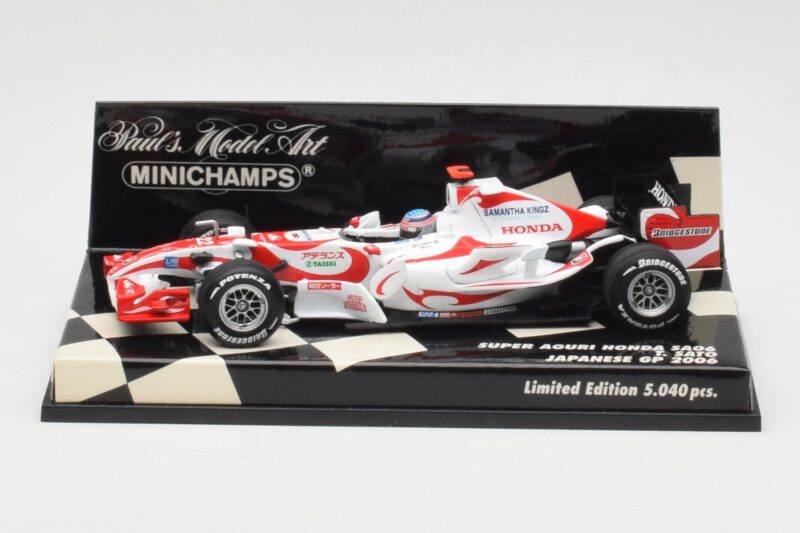 Super Aguri Honda SA06 #22 T. Sato Japanese GP 2006 Minichamps 1:43 400060122 Метал