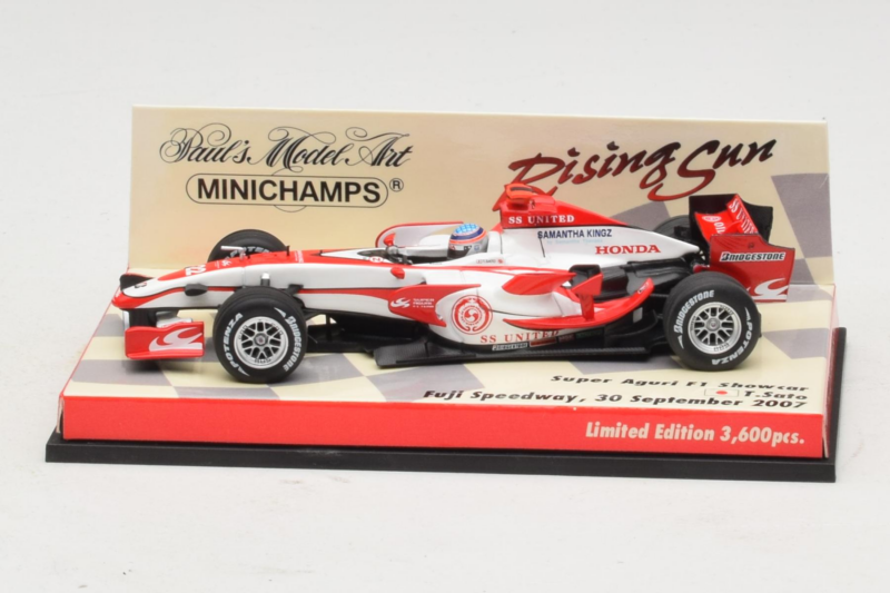 Super Aguri SA07 T. Sato F1 Showcar 2007 Minichamps 1:43 403080092 Метал