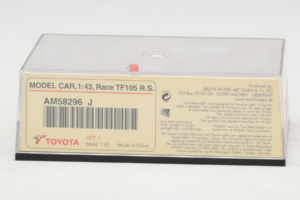 Toyota TF105 #17 R. Schumacher Panasonic Toyota Racing F1 2005 Minichamps 1:43 AM58296 Метал — снимка 5 от 5