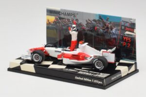 Toyota TF105 #16 J. Trulli Malaysia GP Podium 2005 Minichamps 1:43 400050116 Метал — снимка 3 от 4