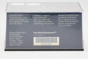 Williams FW27 BMW #16 N. Heidfeld F1 2005 Minichamps 1:43 80420404067 Метал — снимка 4 от 5