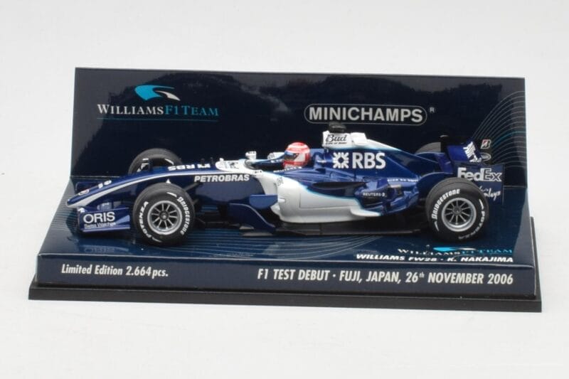 Williams FW28 Toyota K. Nakajima F1 Test Debut 2006 Minichamps 1:43 400060135 Метал