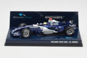 Williams FW28 Toyota #7 M. Webber F1 2006 Minichamps 1:43 400060009 Метал
