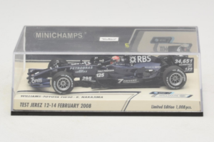 Williams FW30 Toyota #8 K. Nakajima Test Jerez Feb 2008 Minichamps 1:43 400080208 Метал — снимка 4 от 5