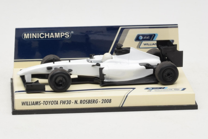 Williams FW30 Toyota #7 N. Rosberg Prototype F1 2008 Minichamps 1:43 400080007 Метал
