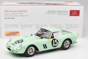 Ferrari 250 GTO #15 S. Moss / G. Hill Goodwood 1962 CMC 1:18 M-247 Метал — снимка 6 от 6