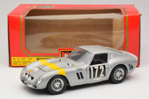 Ferrari 250 GTO #172 L. Bianchi / G. Berger Tour de France 1962 Сребрист Ограничена Серия Bburago 1:18 3011-S1 Метал — снимка 8 от 8