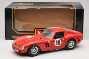Ferrari 250 GTO #96 Червен Италианско Знаме 1962 Bburago 1:18 3011-P2 Метал — снимка 8 от 8