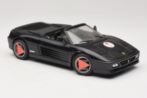 Ferrari 348 Spider Черен Mira 1:18 6181 Метал — снимка 6 от 8