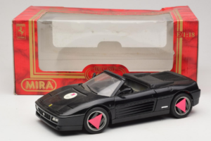 Ferrari 348 Spider Черен Mira 1:18 6181 Метал — снимка 8 от 8