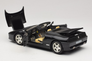 Ferrari 348 Spider Черен Със Сребърни Джанти Mira 1:18 6918 Метал — снимка 5 от 8