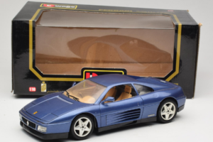 Ferrari 348tb Тъмносин Металик Bburago 1:18 3039-B1 Метал — снимка 8 от 8