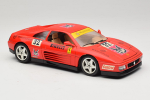 Ferrari 348 TB #32 Pirelli Червен 1989 Bburago 1:18 3039-P1 Метал — снимка 6 от 8
