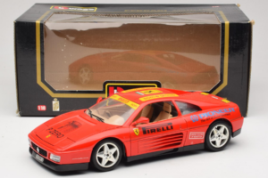 Ferrari 348tb Pirelli Червен Bburago 1:18 3039-P2 Метал — снимка 8 от 8