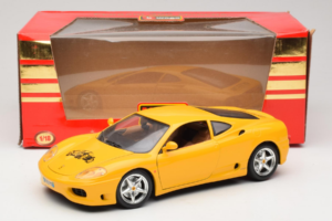 Ferrari 360 Modena 25 Jahre FMC Жълт Bburago 1:18 3358-Y1 Метал — снимка 8 от 8