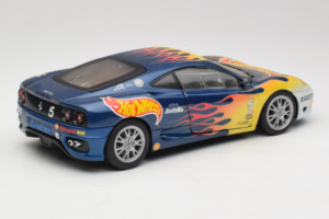 Ferrari 360 Modena Challenge #5 Hot Wheels Purple Fire Livery 1999 Bburago 1:18 29619 Метал — снимка 3 от 8