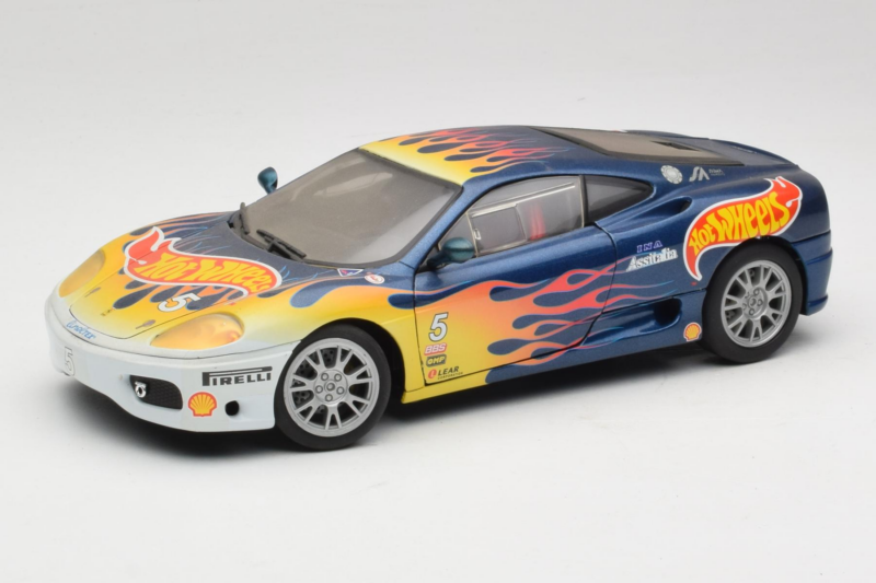 Ferrari 360 Modena Challenge #5 Hot Wheels Purple Fire Livery 1999 Bburago 1:18 29619 Метал
