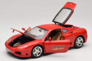 Ferrari 360 Modena Energizer Червен Bburago 1:18 3358-P3 Метал — снимка 2 от 8