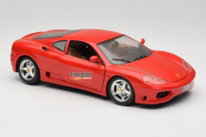 Ferrari 360 Modena Energizer Червен Bburago 1:18 3358-P3 Метал — снимка 6 от 8