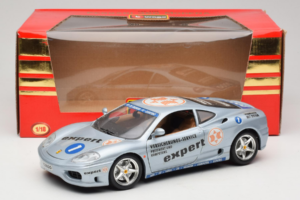 Ferrari 360 Modena Expert #1 Сребрист Bburago 1:18 3348-S1 Метал — снимка 8 от 8