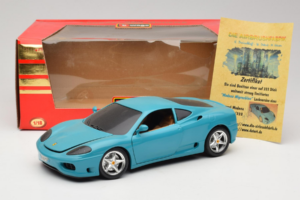Ferrari 360 Modena Migros Лимитирано Издание 333 бр Син Bburago 1:18 3358-G1 Метал — снимка 8 от 8