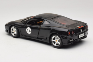 Ferrari 360 Modena #14 Черен Лимитирано Издание Bburago 1:18 3368-B1 Метал — снимка 7 от 8