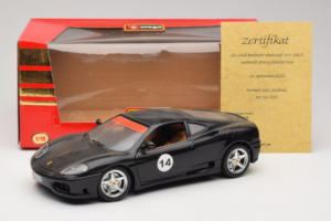 Ferrari 360 Modena #14 Черен Лимитирано Издание Bburago 1:18 3368-B1 Метал — снимка 8 от 8