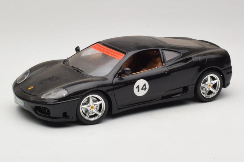 Ferrari 360 Modena #14 Черен Лимитирано Издание Bburago 1:18 3368-B1 Метал