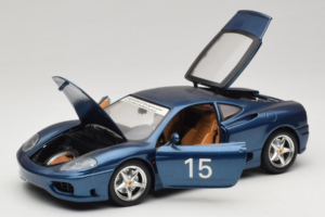 Ferrari 360 Modena #15 Лимитирано Издание Син Металик Bburago 1:18 3358-F1 Метал — снимка 2 от 8